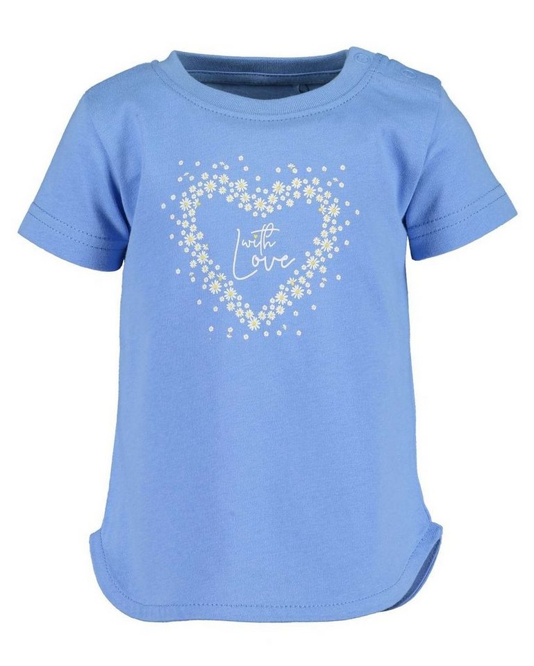 Blue Seven T-Shirt Blue Seven Baby Mädchen Kurzarm-Shirt with Love" aus reiner Baumwolle, mit Frontprint" von Blue Seven