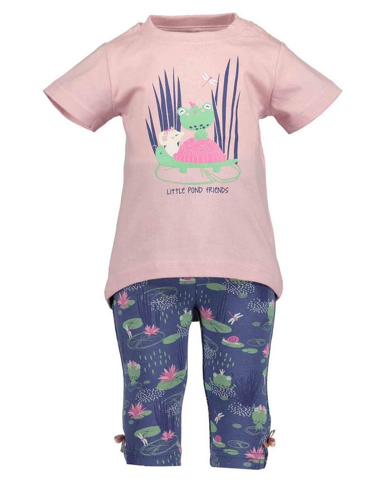 Blue Seven T-Shirt Blue Seven Baby Mädchen Set Frosch" in rosa/blau (2-tlg)" von Blue Seven