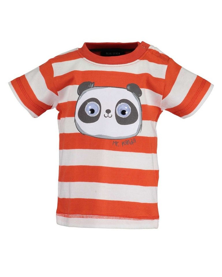 Blue Seven T-Shirt Blue Seven Baby Unisex T-Shirt mit Panda" Print (1-tlg) aus reiner Baumwolle, mit Frontprint" von Blue Seven