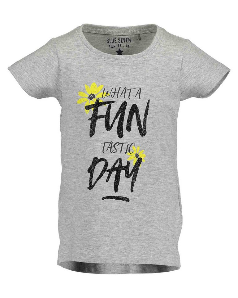 Blue Seven T-Shirt Mädchen kurzarm "Fun Day" 98 mit Rundhalsausschnitt von Blue Seven