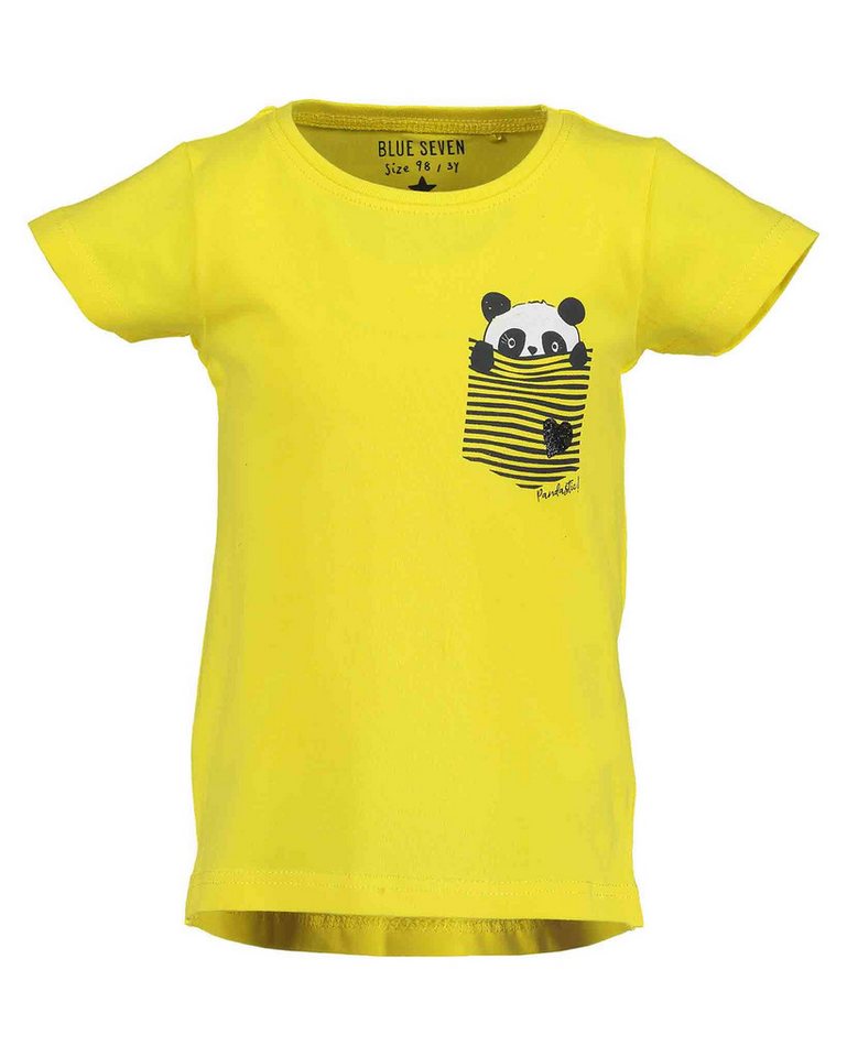 Blue Seven T-Shirt Blue Seven Mädchen kurzarm T-Shirt mit Panda-Print (1-tlg) mit Frontprint von Blue Seven