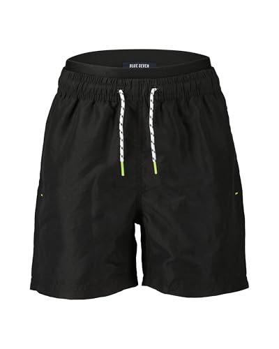 Blue Seven Teenager Jungen Badeshort Seitentasche Netzfutter Sommer verstellbarem Tunnelzug 999 - SCHWARZ 176 von Blue Seven