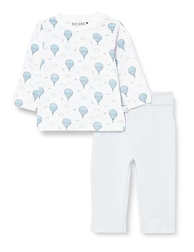 BLUE SEVEN Unisex Baby Outfit-2er Hosen-Set, HL BLAU Orig, 3-6 Months (2er Pack) von Blue Seven