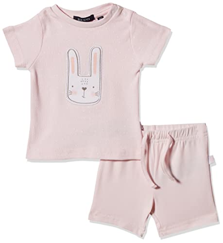 BLUE SEVEN Unisex Baby Outfit-2er Shorts-Set, ROSA AOP Orig, 3-6 Months (2er Pack) von Blue Seven