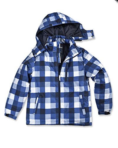 Blue Seven Winterjacke Karo abnehmbare Kapuze (68770) Gr. 140 von Blue Seven