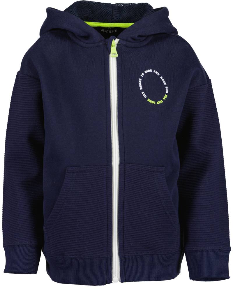 Blue Seven - kl Kn Sweatjacke, Kapuze blau - Gr. - 92 von Blue Seven