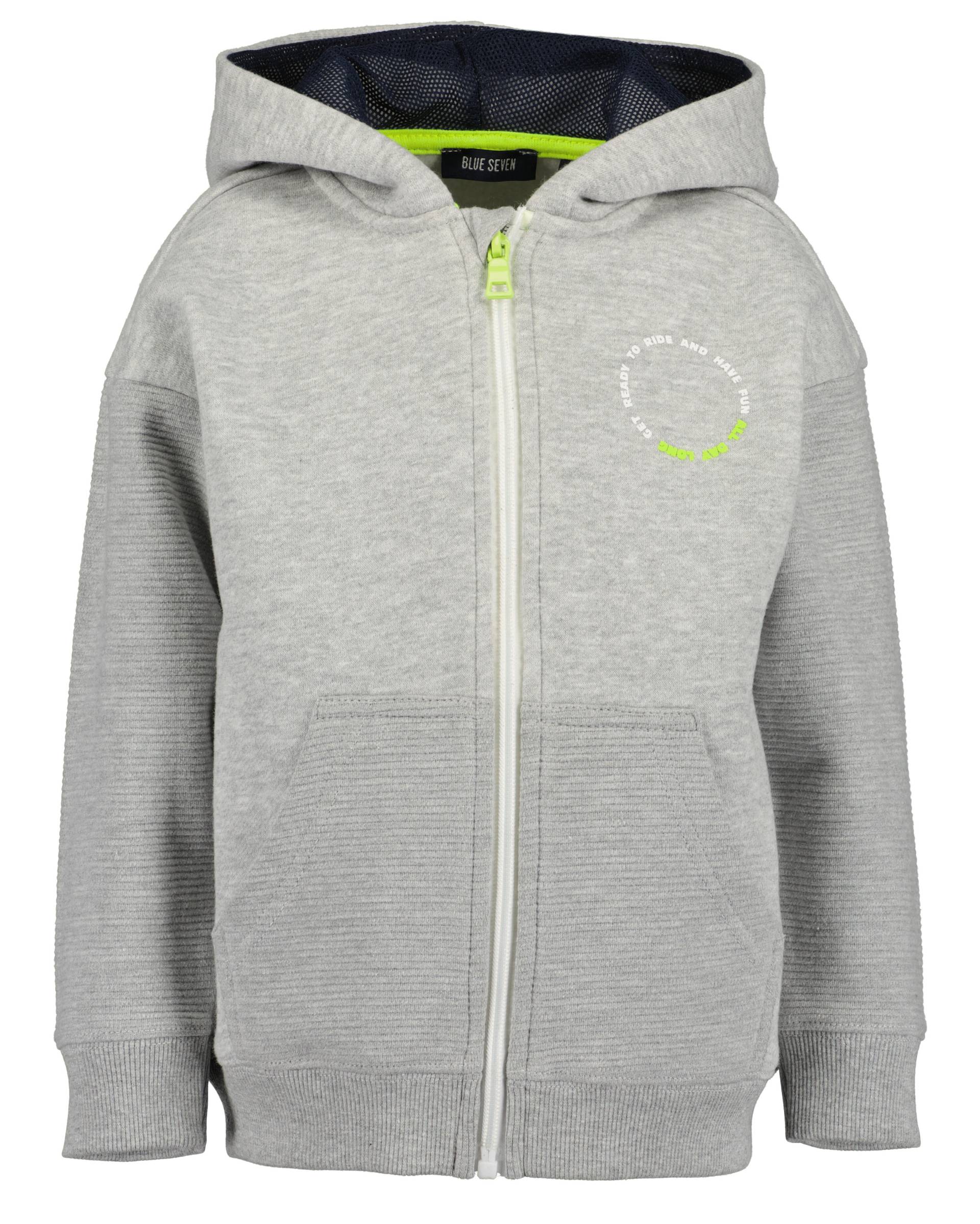 Blue Seven - kl Kn Sweatjacke, Kapuze grau - Gr. - 128 von Blue Seven