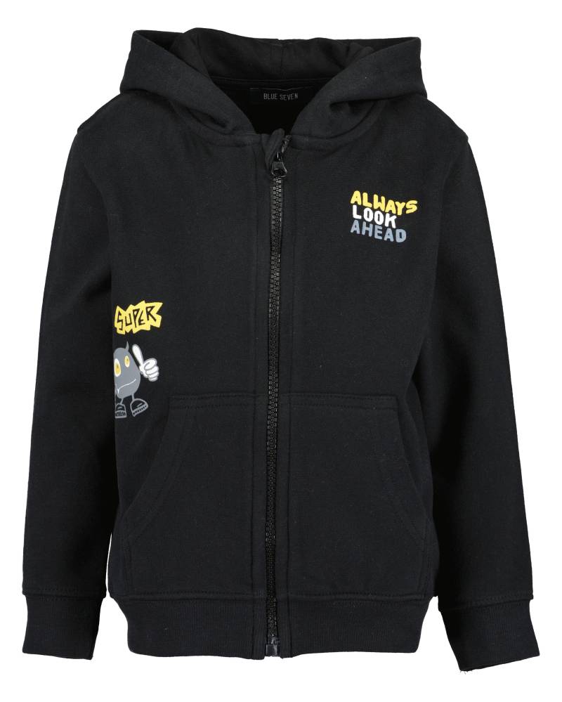 Blue Seven - kl Kn Sweatjacke, Kapuze schwarz - Gr. - 104 von Blue Seven