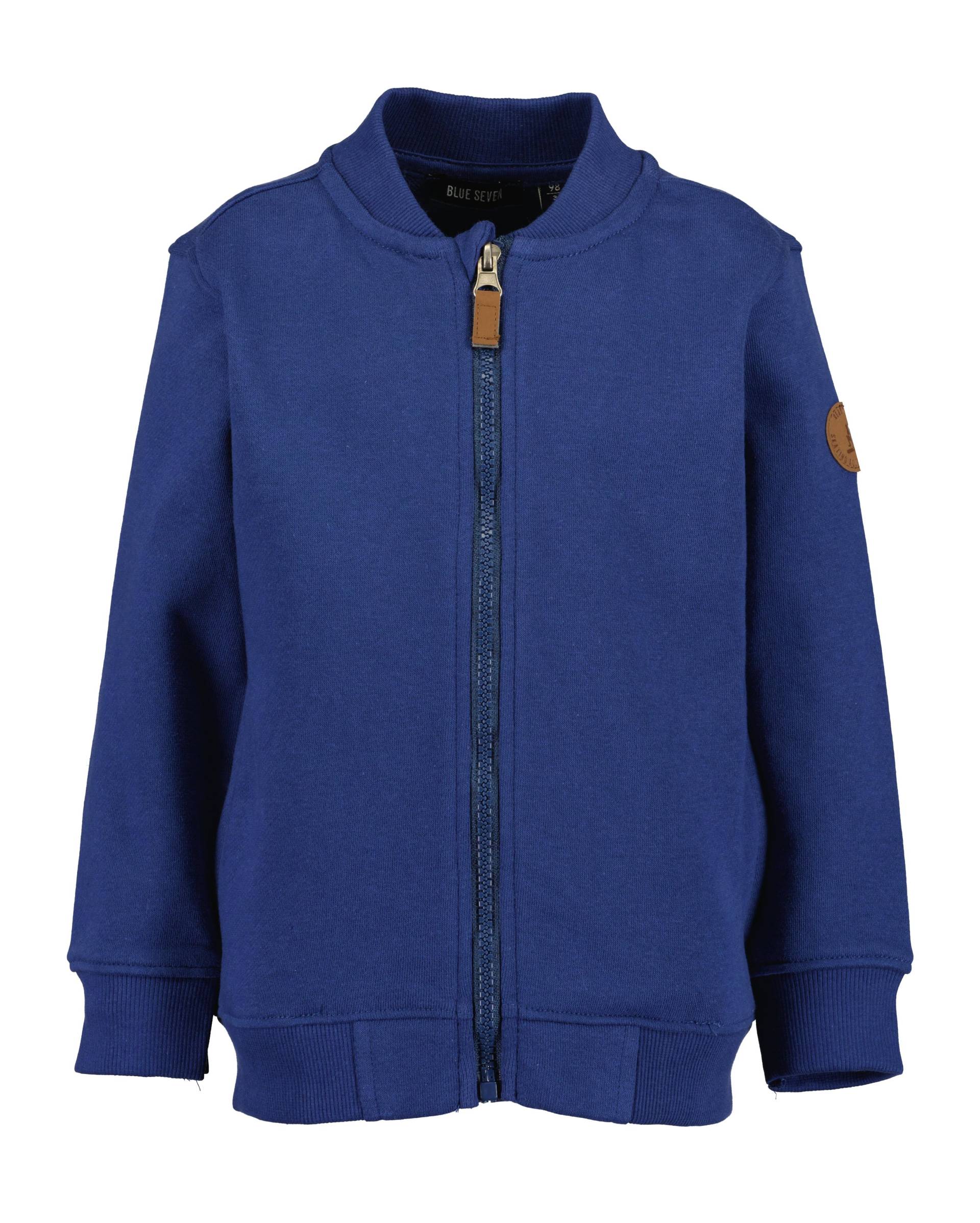 Blue Seven - kl Kn Sweatjacke, Rippkragen blau - Gr. - 116 von Blue Seven