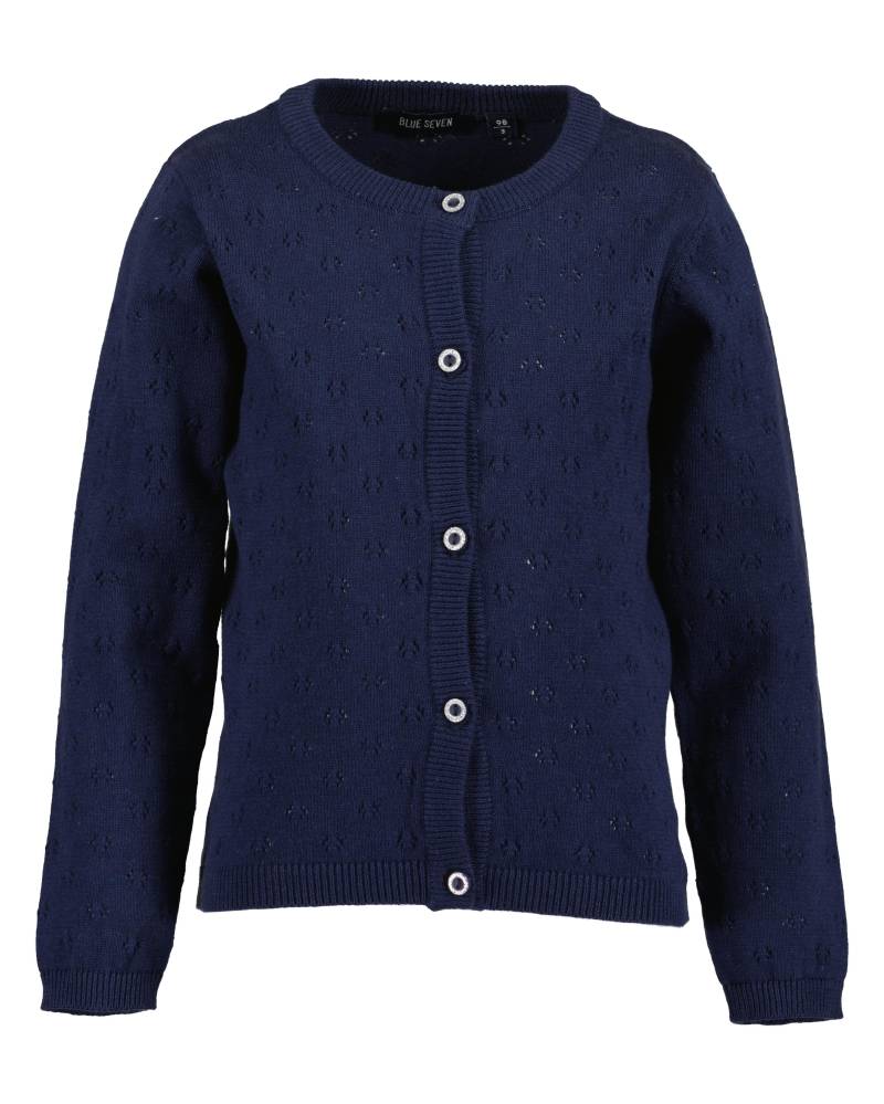Blue Seven - kl Md Strickjacke, Rundhals blau - Gr. - 110 von Blue Seven