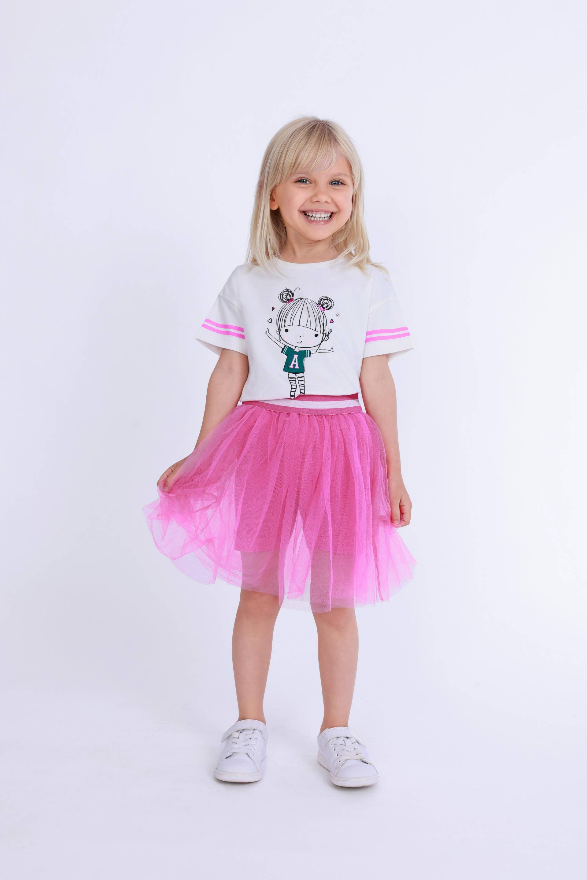 Blue Seven - kl Md T-Shirt, Rundhals cremefarben - Gr. - 104 von Blue Seven