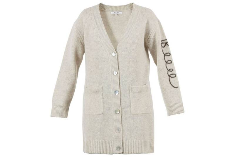 Blue Sportswear Longstrickjacke Carlton Cardigan Long Strickjacke aus Wolle in Creme oder Braun von Blue Sportswear