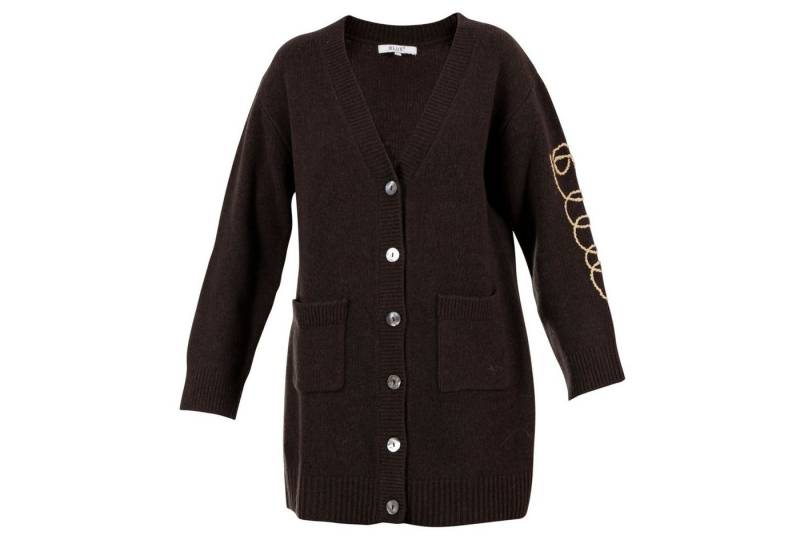 Blue Sportswear Longstrickjacke Carlton Cardigan Long Strickjacke aus Wolle in Creme oder Braun von Blue Sportswear