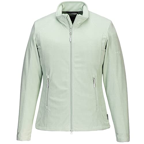 Blue Wave Damen Fleecejacke Henriette mit Stehkragen - Jacke mit Kordelzug am Bund in Mint Größe 50 von Blue Wave