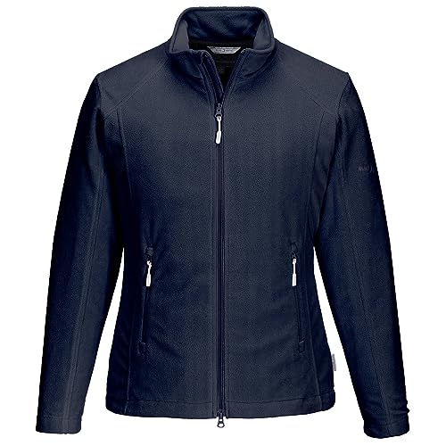 Blue Wave Damen Fleecejacke Leah mit Stehkragen - Jacke mit windfestem Tafetta-Innenfutter in Marine Größe 44 von Blue Wave