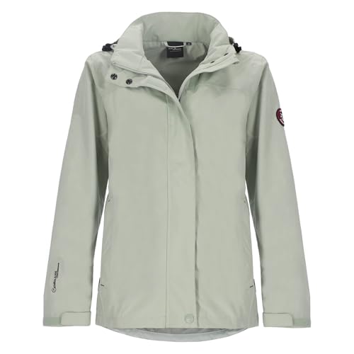 Blue Wave Damen Funktionsjacke Britta - Regenjacke Funktionsmantel mit Mesh-Futter und abnehmbarer Kapuze in Mint Größe 42 von Blue Wave