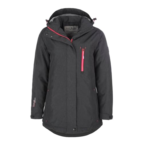 Blue Wave Damen Funktionsjacke Carla - Jacke Regenjacke Funktionsmantel in Anthrazit Größe 46 von Blue Wave