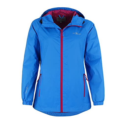 Blue Wave Damen Funktionsjacke Fabienne - Outdoor-Jacke Regenjacke Wander- und Fahrradjacke in Azurblau Größe 40 von Blue Wave