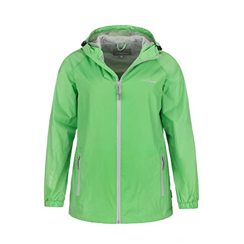 Blue Wave Damen Funktionsjacke Fabienne - Outdoor-Jacke Regenjacke Wander- und Fahrradjacke in Grün Größe 38 von Blue Wave