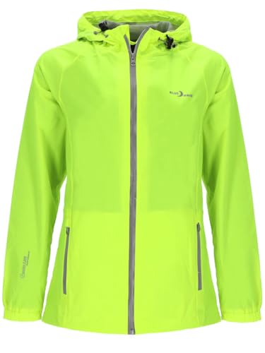 Blue Wave Damen Funktionsjacke Fabienne - Outdoor-Jacke Regenjacke Wander- und Fahrradjacke in Neongelb Größe 42 von Blue Wave