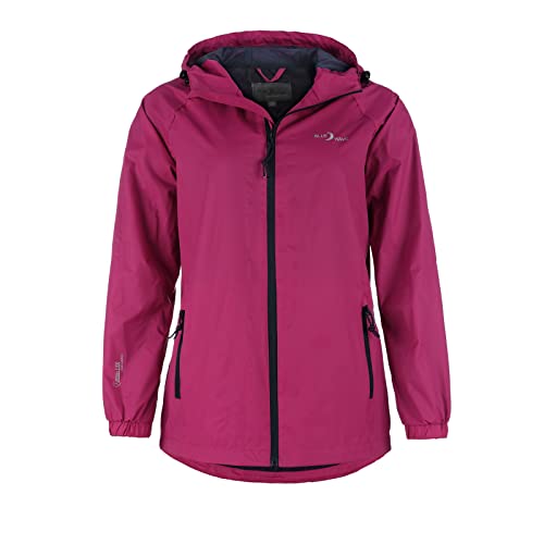 Blue Wave Damen Funktionsjacke Fabienne - Outdoor-Jacke Regenjacke Wander- und Fahrradjacke in Sangria Größe 42 von Blue Wave