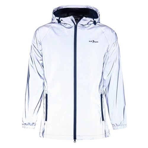 Blue Wave Damen Funktionsjacke Fabienne - Outdoor-Jacke Regenjacke Wander- und Fahrradjacke in Silver Reflective Größe 42 von Blue Wave