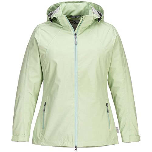 Blue Wave Damen Funktionsjacke Hannah - Outdoor-Jacke Regenjacke mit abnehmbarer Kapuze und Mesh-Innenfutter in Mint Größe 40 von Blue Wave