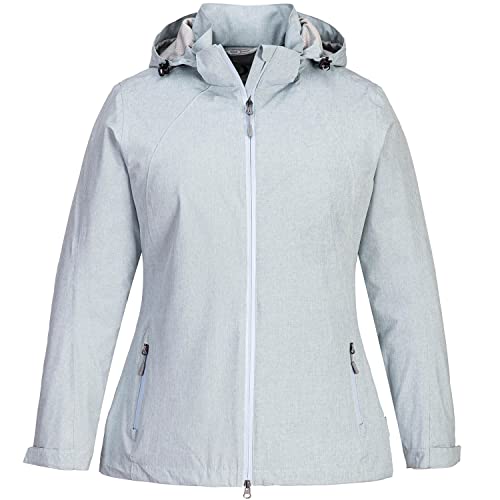 Blue Wave Damen Funktionsjacke Hannah - Outdoor-Jacke Regenjacke mit abnehmbarer Kapuze und Mesh-Innenfutter in Oceanblue Größe 44 von Blue Wave