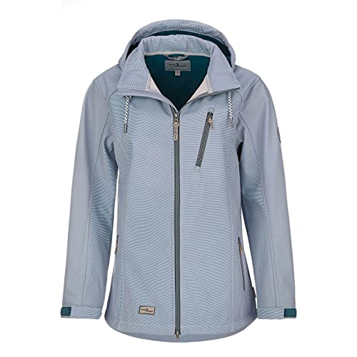 Blue Wave Damen Softshelljacke Jessica - Outdoorjacke Jacke mit Fleece-Innenfutter in Blue Nights Größe 38 von Blue Wave