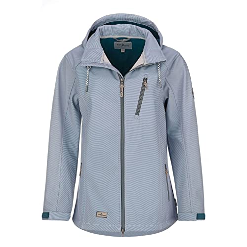 Blue Wave Damen Softshelljacke Jessica - Outdoorjacke Jacke mit Fleece-Innenfutter in Blue Nights Größe 54 von Blue Wave