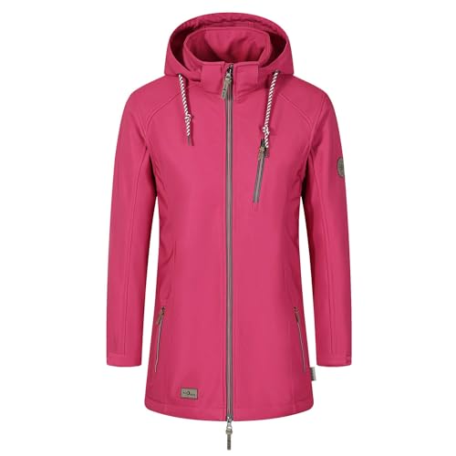 Blue Wave Damen Softshelljacke Jessica - Outdoorjacke Jacke mit Fleece-Innenfutter in Pink Größe 48 von Blue Wave