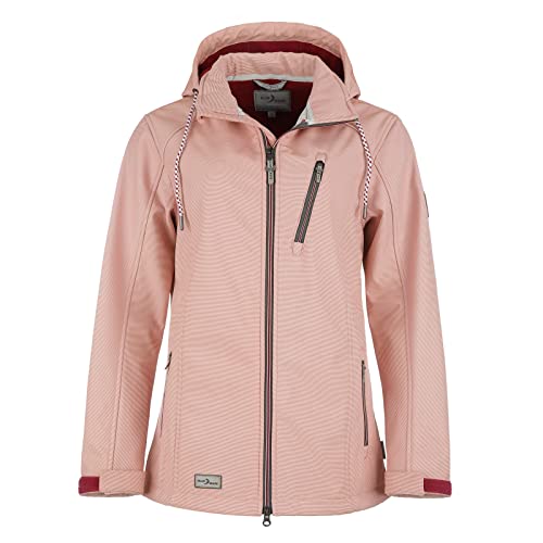 Blue Wave Damen Softshelljacke Jessica - Outdoorjacke Jacke mit Fleece-Innenfutter in Rose Größe 50 von Blue Wave