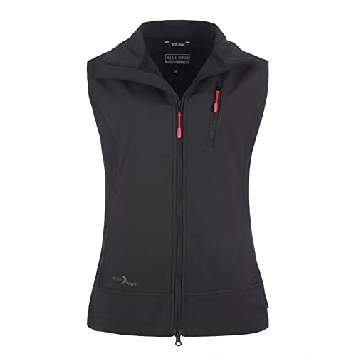 Blue Wave Damen Softshellweste Britt Unifarben - Outdoor-Weste Softshell Weste mit Stehkragen in Schwarz Größe 44 Blue Wave Damen Softshellweste Britt Unifarben - Outdoor-Weste Softshell Weste mit Stehkragen in Schwarz Größe 44 von Blue Wave