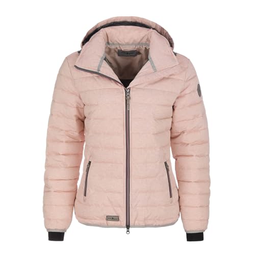 Blue Wave Damen Steppjacke Irina - Jacke gesteppt mit abnehmbarer Kapuze in Rose Größe 40 von Blue Wave