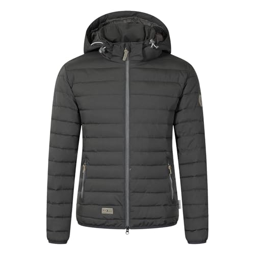 Blue Wave Damen Steppjacke Irina - Jacke gesteppt mit abnehmbarer Kapuze in Schwarz Größe 52 von Blue Wave