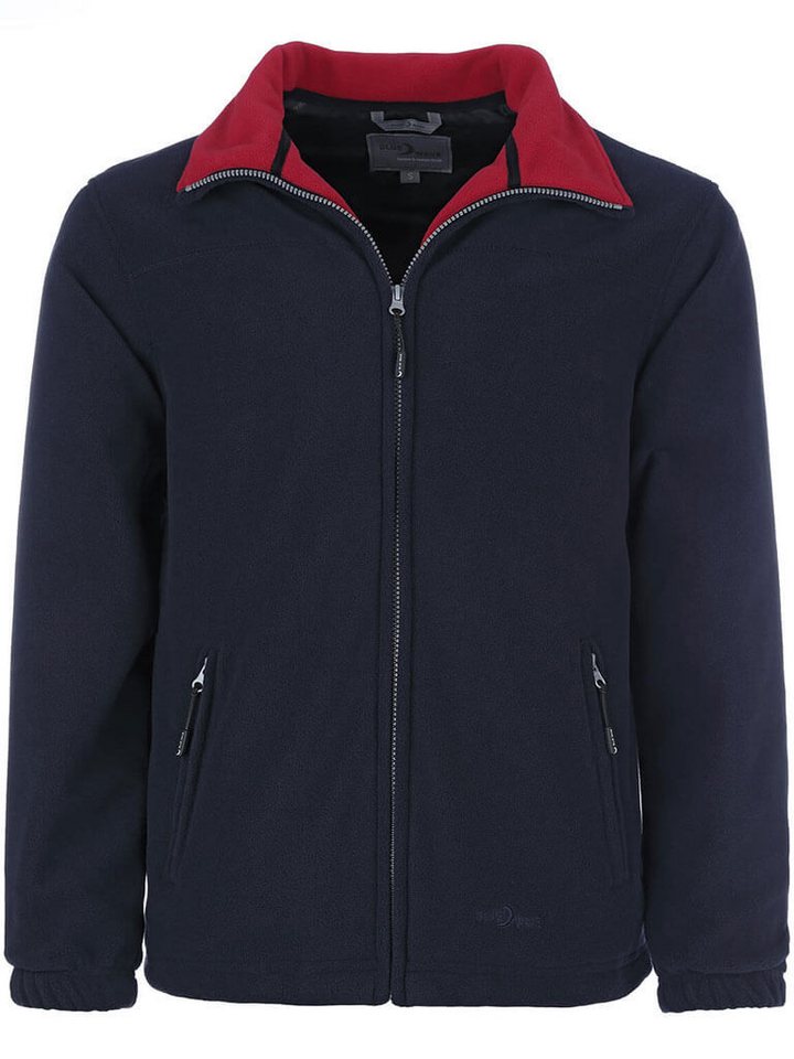 Blue Wave Fleecejacke (1-St) Herren Jacke Knut mit Futter - Strickjacke mit Stehkragen von Blue Wave