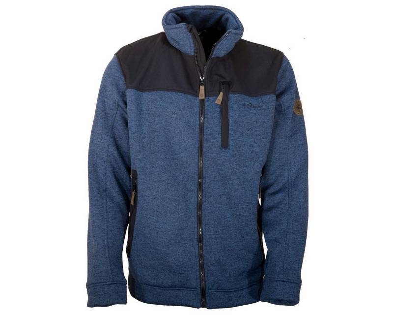 Blue Wave Fleecejacke Blue Wave XXL Strickfleecejacke für Herren in Übergrößen von Blue Wave