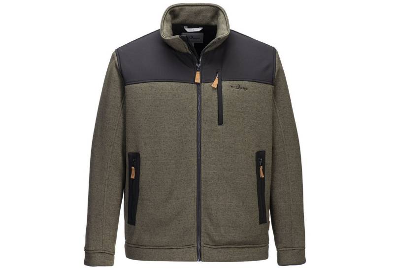 Blue Wave Fleecejacke Blue Wave XXL Strickfleecejacke für Herren in Übergrößen von Blue Wave