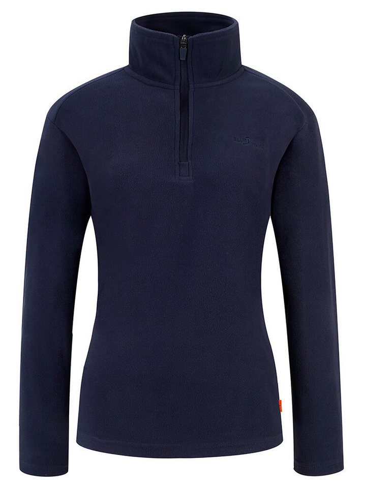 Blue Wave Fleecejacke Damen Half-Zip Fleece-Pullover Nika mit Stehkragen und Reißverschluss von Blue Wave
