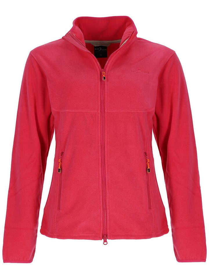 Blue Wave Fleecejacke Damen Jacke Marcy in moderner Streifenoptik mit Stehkragen von Blue Wave