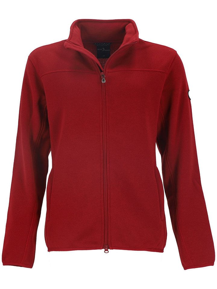 Blue Wave Fleecejacke Damen Jacke Nissa in Strickoptik mit Stehkragen und Reißverschluss von Blue Wave