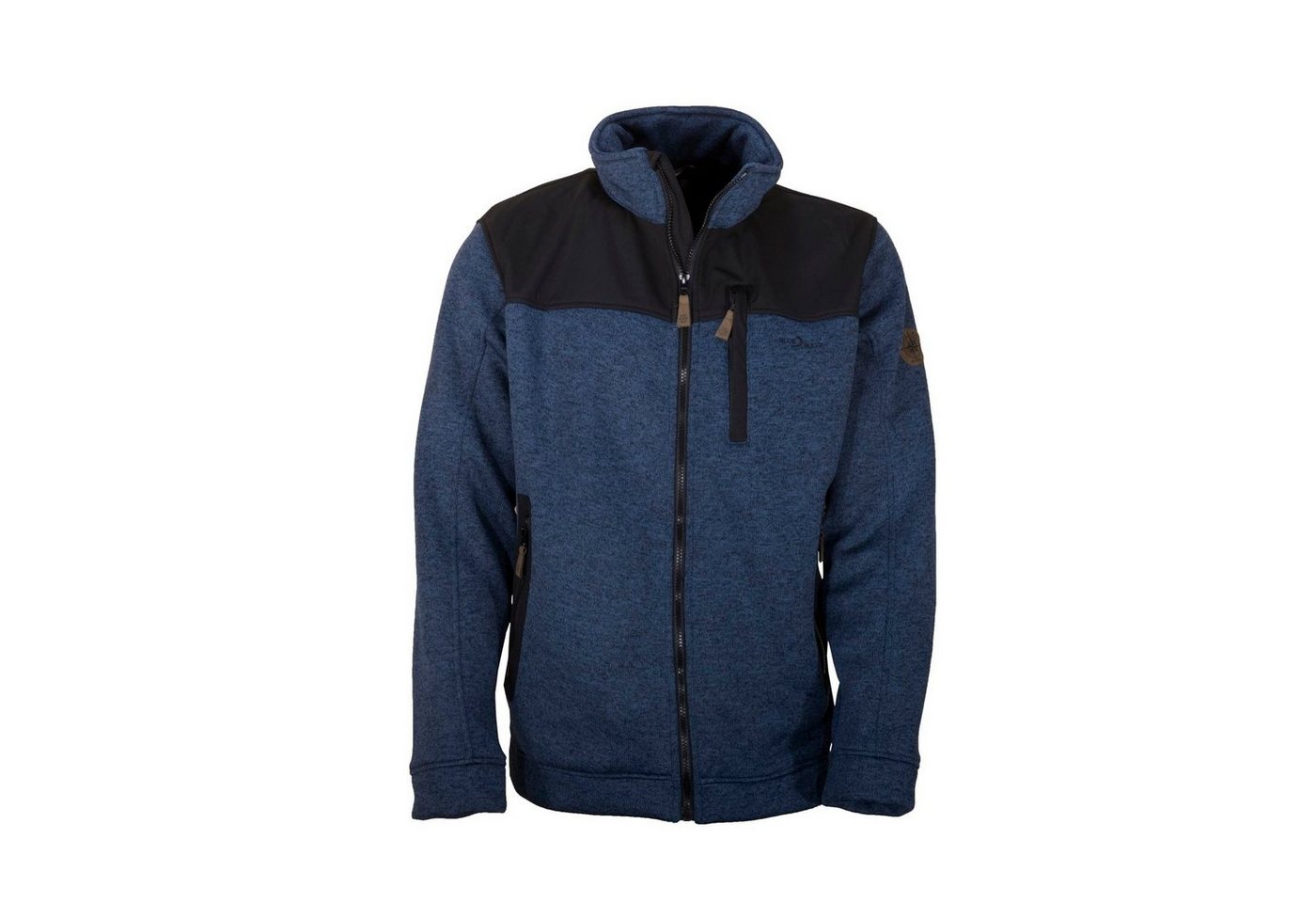 Blue Wave Fleecejacke Herren Jacke Fabrizio - Strickjacke Fleece mit Softshell-Besatz von Blue Wave