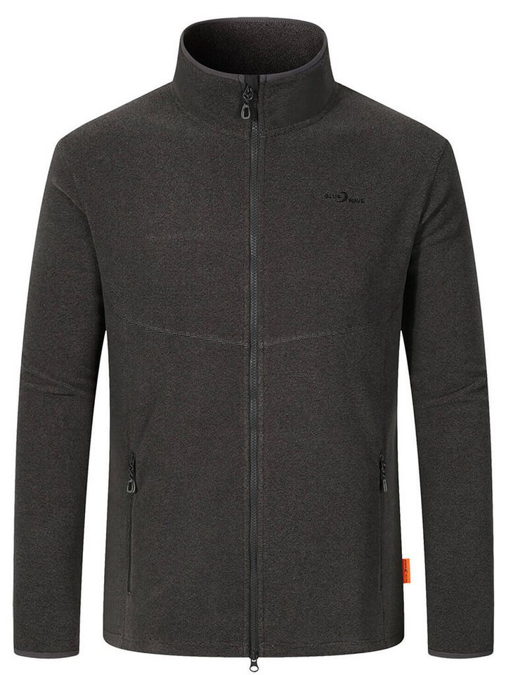 Blue Wave Fleecejacke Herren Jacke Marco in Streifenoptik mit Stehkragen und Reißverschluss von Blue Wave