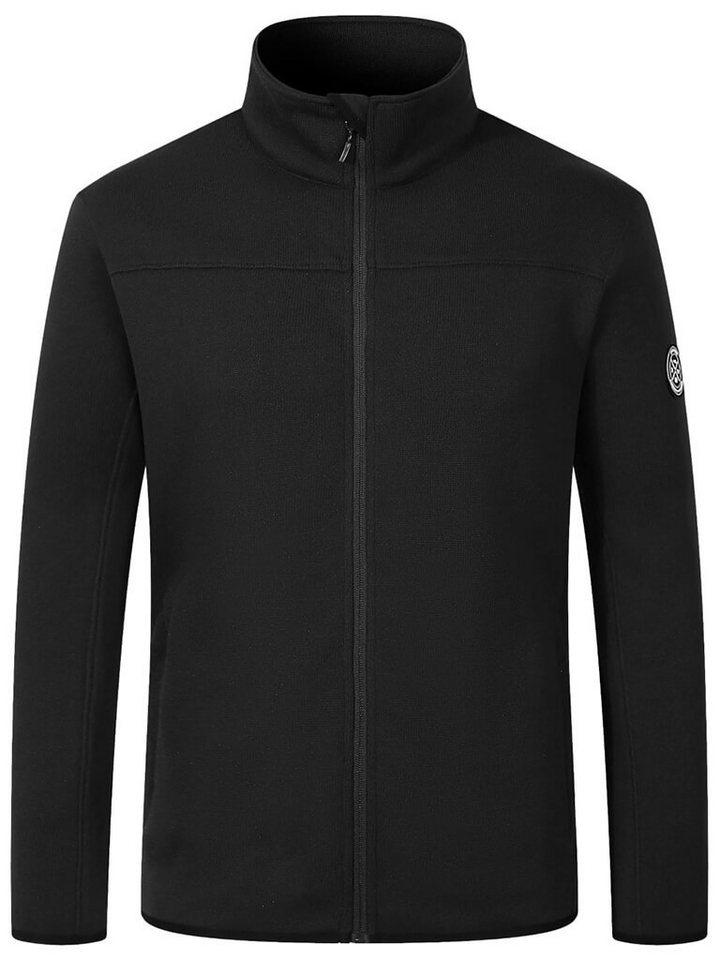 Blue Wave Fleecejacke Herren Jacke Nis in Strickoptik mit Stehkragen und Reißverschluss von Blue Wave