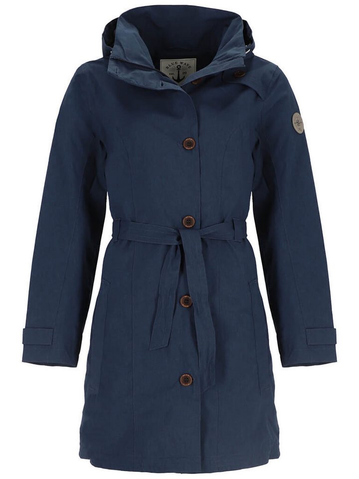 Blue Wave Funktionsmantel Damen Funktions-Trenchcoat Jennifer - Regenjacke mit Dekorknöpfen von Blue Wave