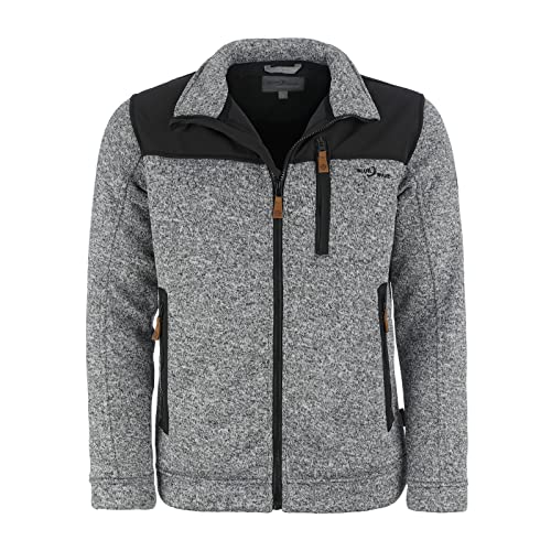 Blue Wave Herren Fleecejacke Fabrizio - Strickjacke Fleece Jacke mit Softshell-Besatz in Grau Größe XXL Blue Wave Herren Fleecejacke Fabrizio - Strickjacke Fleece Jacke mit Softshell-Besatz in Grau Größe XXL von Blue Wave