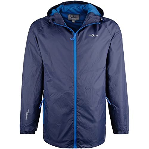 Blue Wave Herren Funktionsjacke Fabian - Outdoor-Jacke Regenjacke Wander- und Fahrradjacke in Marine Größe 3XL von Blue Wave