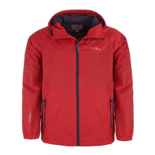 Blue Wave Herren Funktionsjacke Fabian - Outdoor-Jacke Regenjacke Wander- und Fahrradjacke in Rot Größe M von Blue Wave