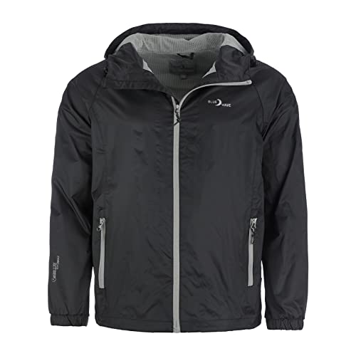 Blue Wave Herren Funktionsjacke Fabian - Outdoor-Jacke Regenjacke Wander- und Fahrradjacke in Schwarz Größe 5XL von Blue Wave