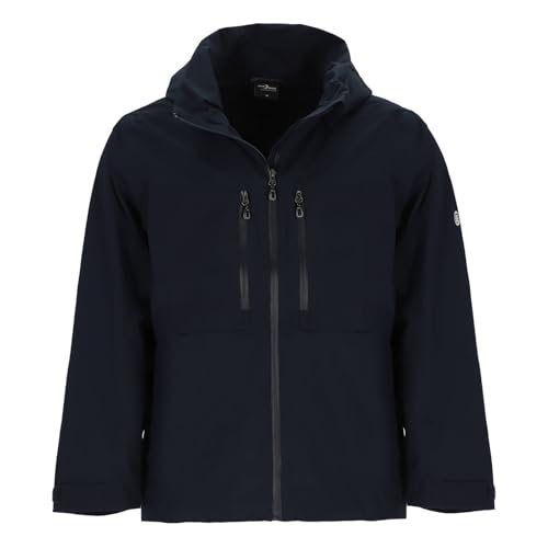 Blue Wave Herren Funktionsjacke Nick mit abnehmbarer Kapuze - Wasserdichte Outdoor-Jacke winddicht und atmungsaktiv in Marine Größe 5XL von Blue Wave